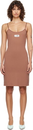 MM6 Maison Margiela Tan Cotton Minidress