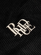 Rhude - Lamborghini Logo-Appliquéd Leather and Wool Bomber Jacket - Black