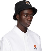 Kenzo Black Kenzo Paris Reversible Bucket Hat