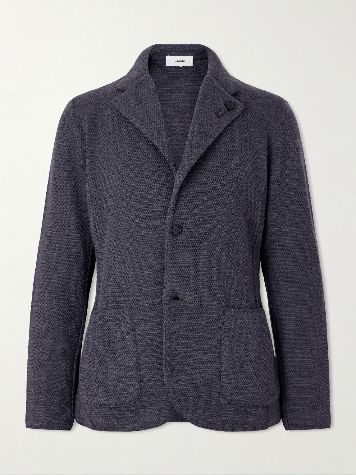 Lardini - Knitted Virgin Wool Blazer - Gray
