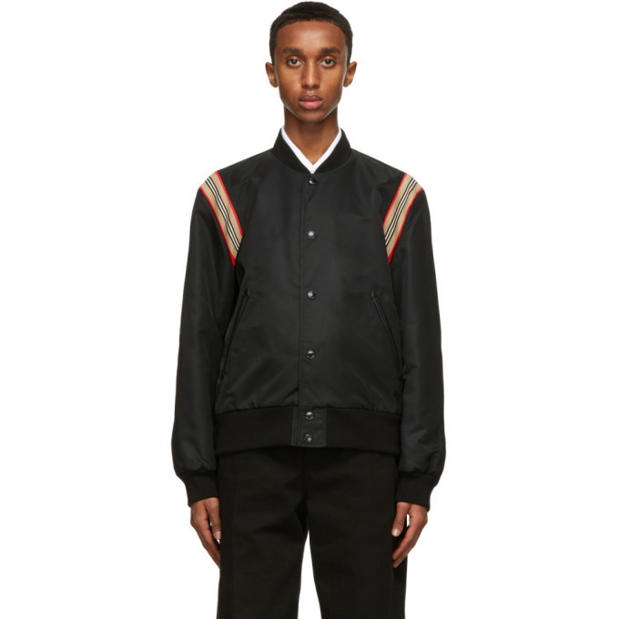 Photo: Burberry Black Harwell Tour Bomber Jacket