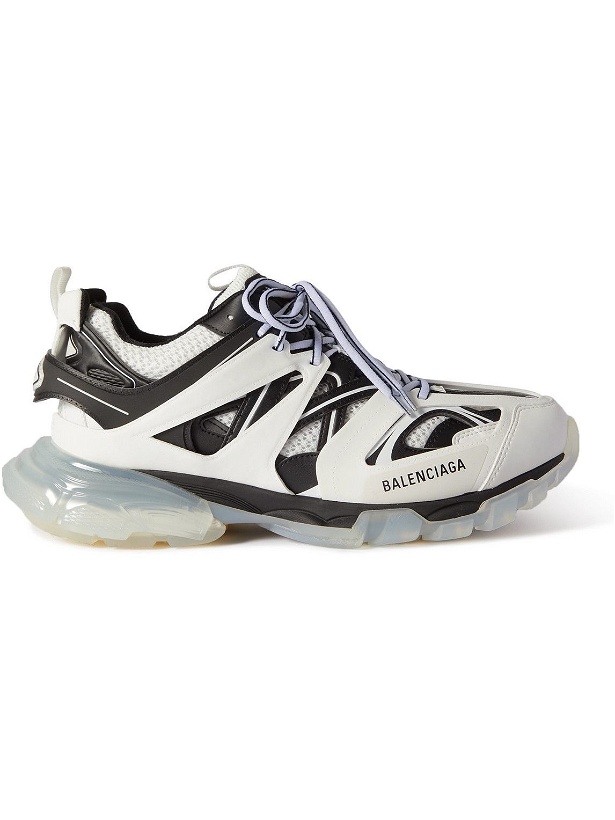 Photo: Balenciaga - Track Nylon, Mesh and Rubber Sneakers - White