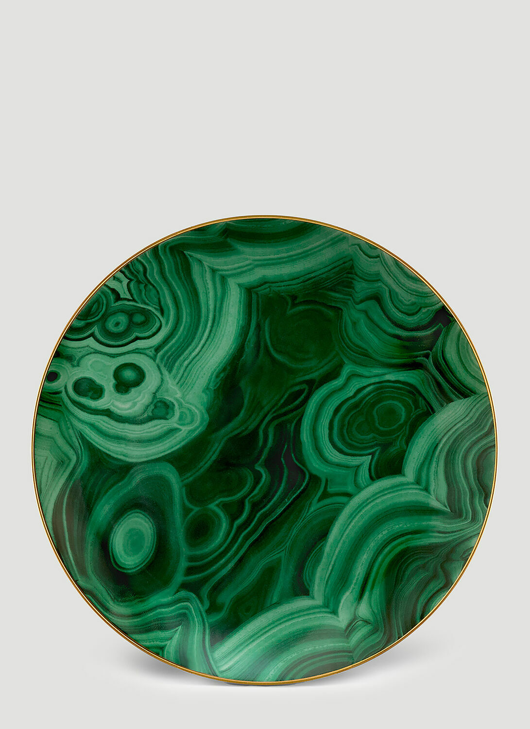 L'Objet Malachite Charger Plate