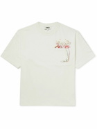 YMC - Embroidered Cotton-Jersey T-Shirt - White