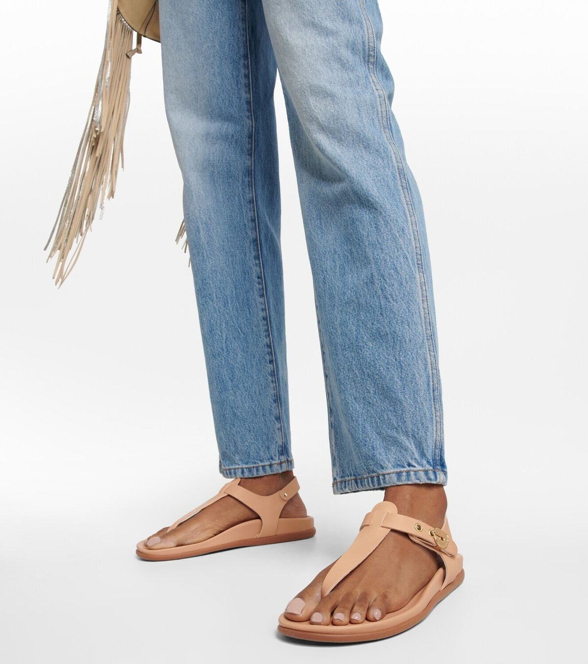 Ancient Greek Sandals - Alki leather thong sandals Ancient