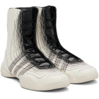 Y-3 White Regu Hi Sneakers