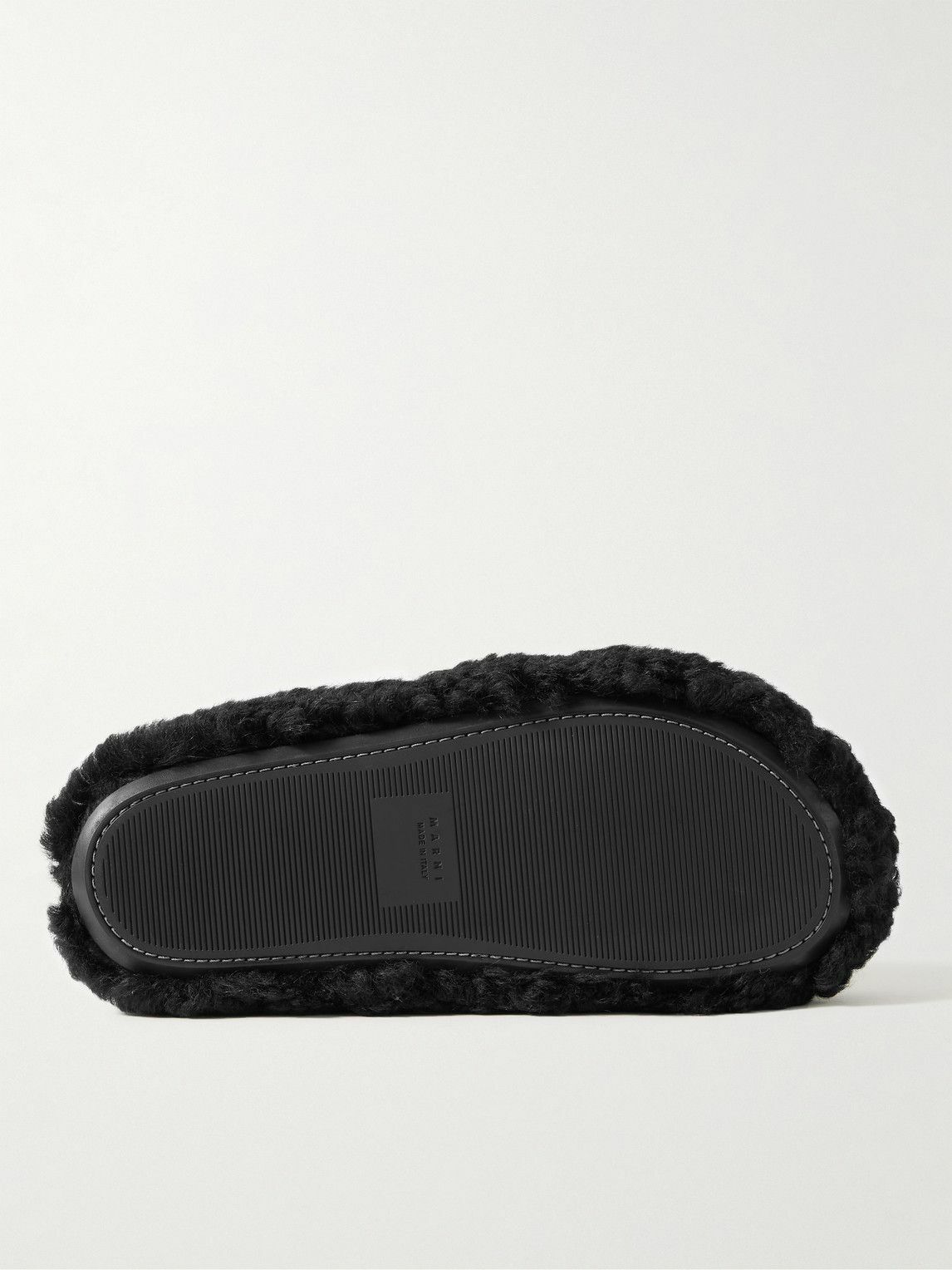 ★MARNI★ Shearling Fussbet Sandals Black SBMS004601LM07100N 24590127_54670660_1000.jpg