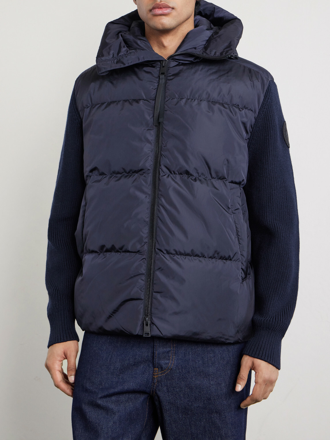 Canada Goose - HyBridge® Wool and Quilted Shell Hooded Down Jacket - Blue