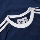 Adidas Men's 3 Stripe T-Shirt in Night Indigo