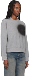 MM6 Maison Margiela Gray Spray Paint Sweatshirt