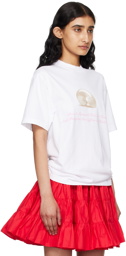 Sandy Liang White Scallop T-Shirt