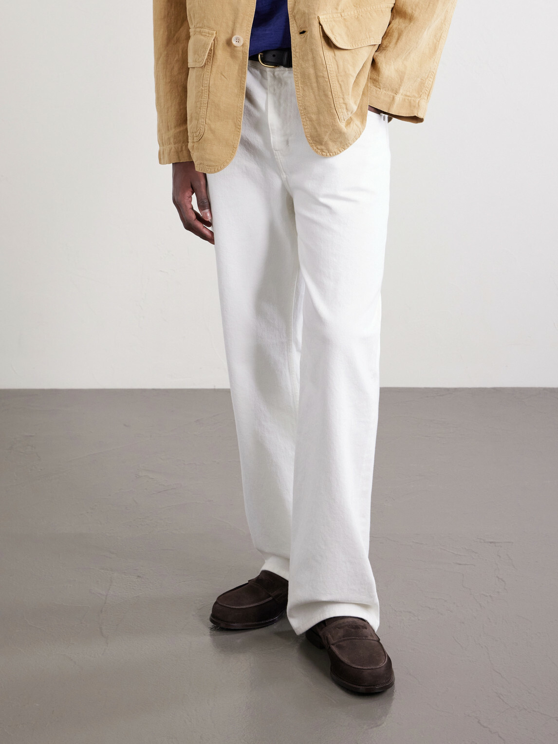 Grenson - Epsom Suede Penny Loafers - Brown