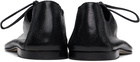 HEREU Black Plegada Supple Shiny Oxfords