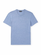 TOM FORD - Slim-Fit Cotton-Blend Jersey T-Shirt - Blue