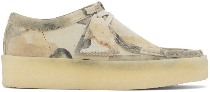 Photo: Clarks Originals Off-White Nubuck Wallabee Cup Lace-Up Shoes