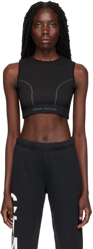 Photo: Heron Preston Black Active Sport Top