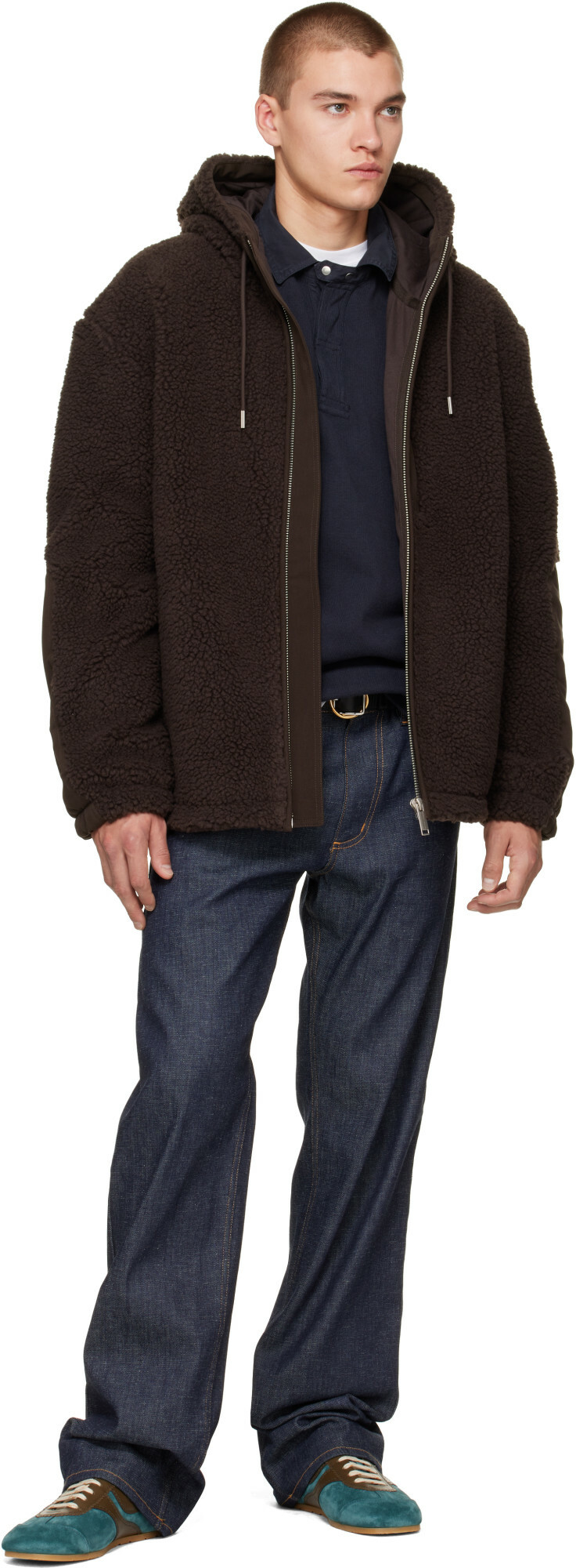 Canada Goose Brown Harrier Full Zip Fleece Jacket