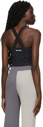 Staud Black New Balance Edition Sleek Crop Sports Top