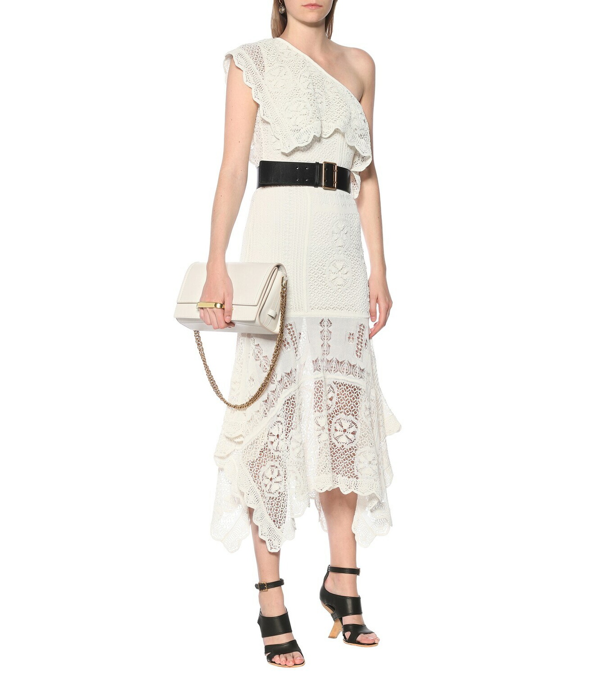 Alexander McQueen Cut-Out One-Shoulder Mini Dressドレス Alexander McQueen Alexander McQueen Cut-Out One-Shoulder