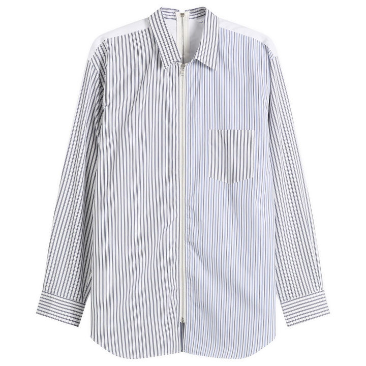 Photo: Comme des Garçons SHIRT Men's Cotton Poplin Shirt in White X Stripe