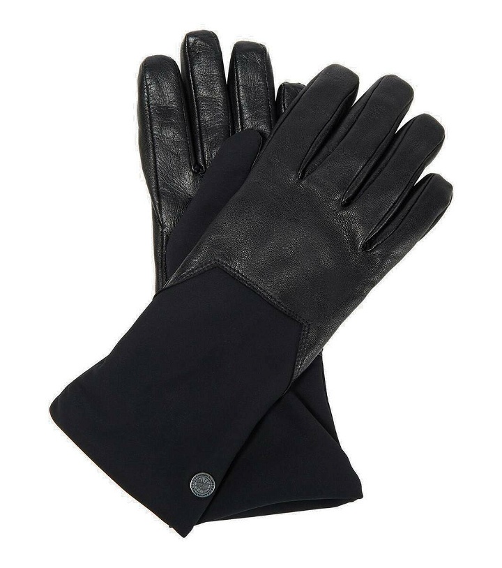 Photo: Canada Goose Leather-trimmed gloves
