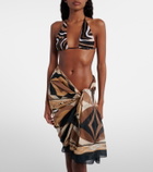 Pucci Labirinto cotton beach cover-up