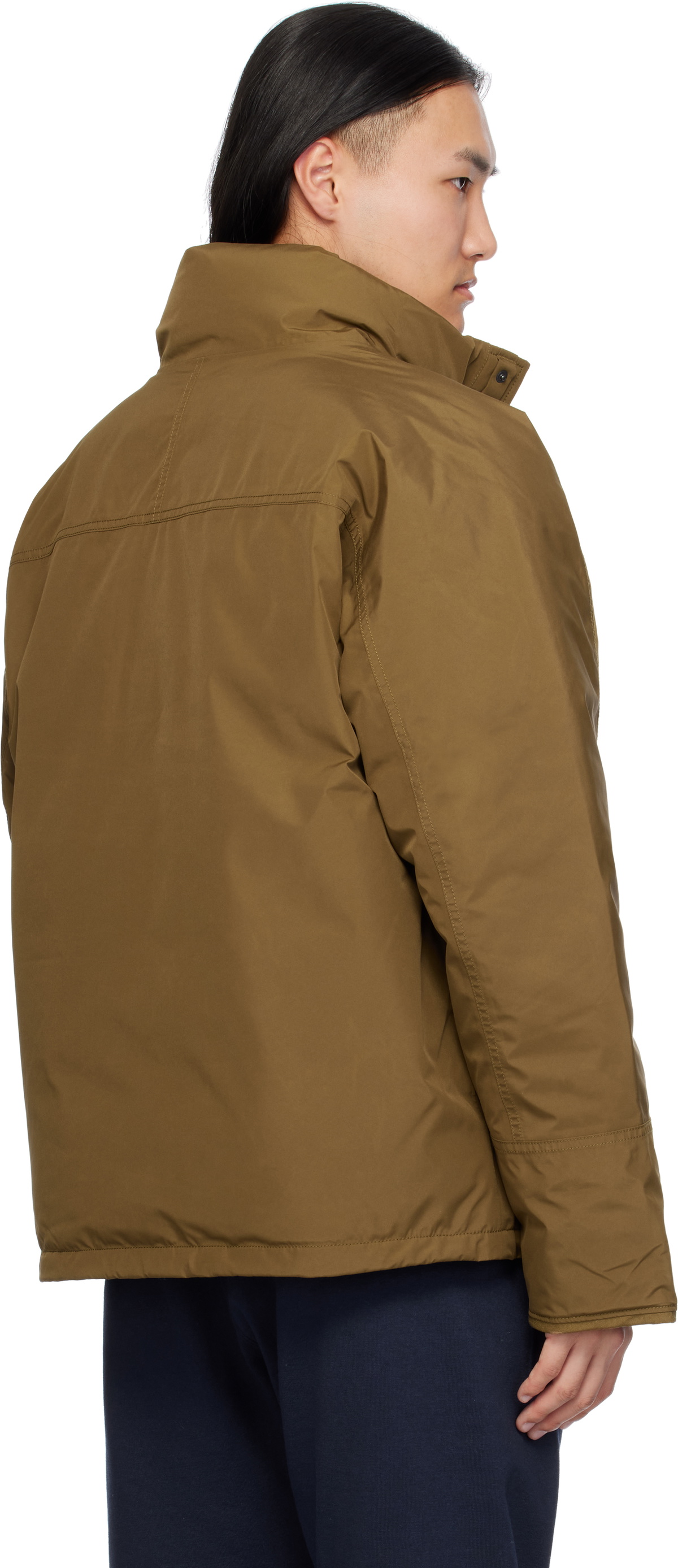 nanamica Brown GORE-TEX Short Down Jacket Nanamica