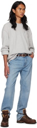 GUESS USA Gray Waffle Sweatshirt