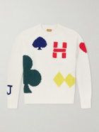 Human Made - Intarsia Wool-Blend Sweater - White