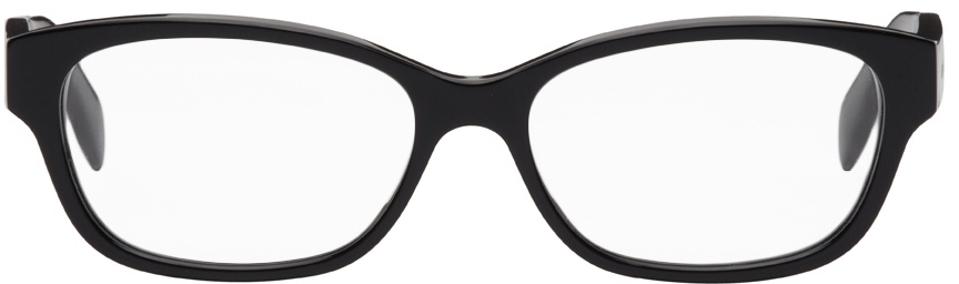 Alexander McQueen Black Rectangular Optical Glasses Alexander McQueen