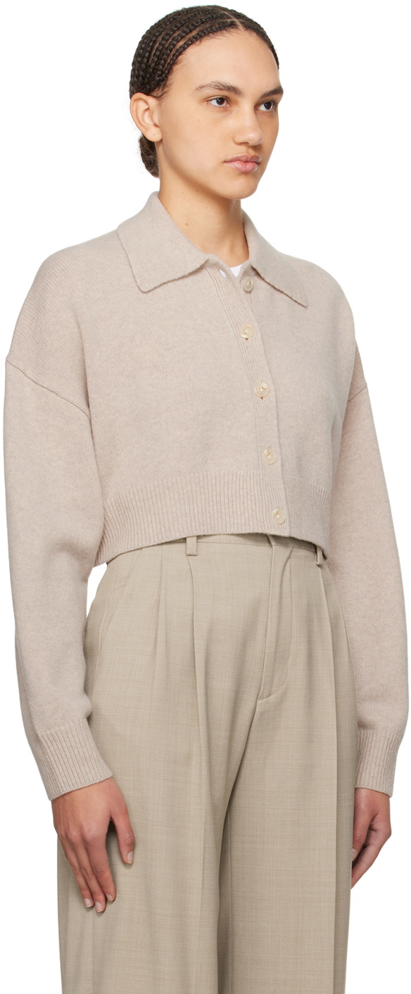 Filippa K Taupe Cropped Cardigan Filippa K