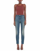 Manila Grace Womens Jeans in Blue