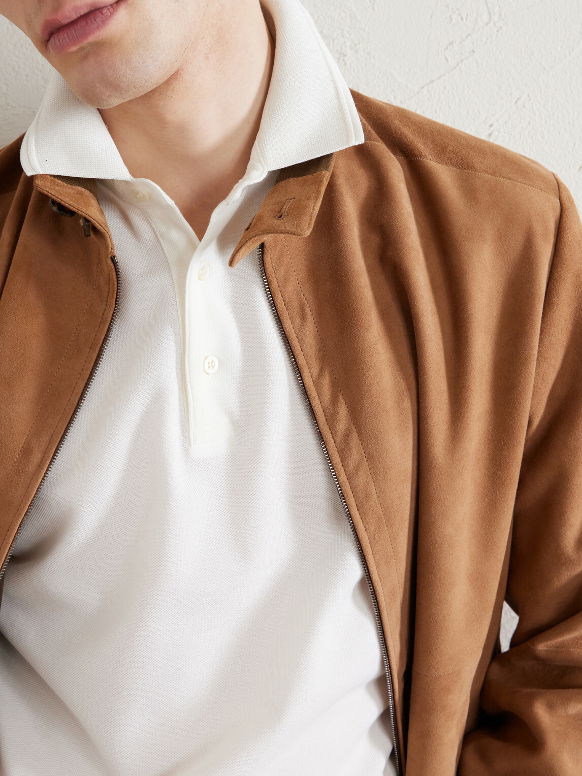 Canali - Cotton-Piqué Polo Shirt - White