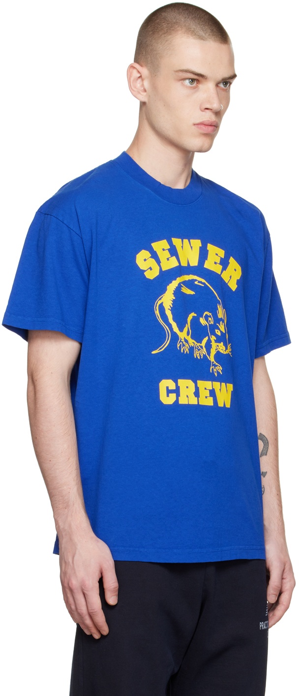 Stray Rats Blue Sewer Crew T-Shirt