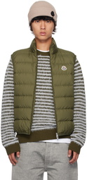 Moncler Khaki Contrin Down Vest