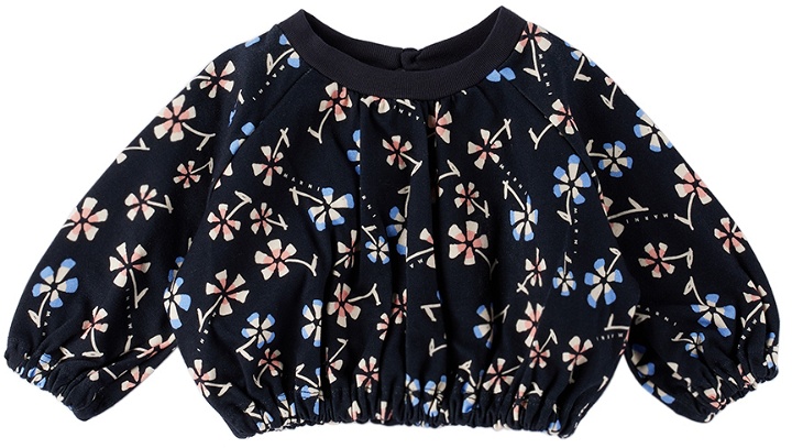 Photo: Marni Baby Navy Floral Print Sweatshirt