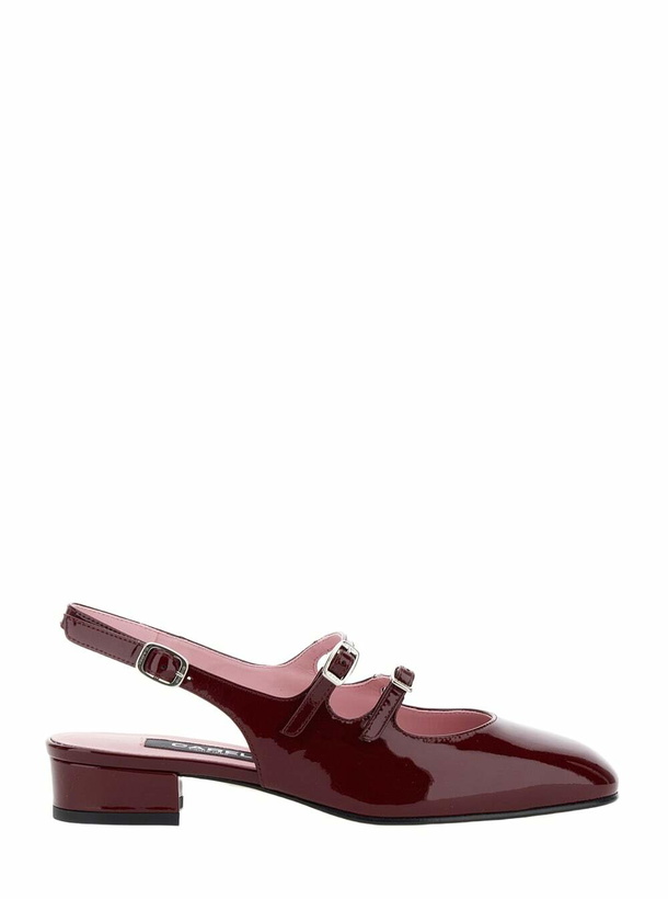 Photo: Carel peche Bordeaux Mary Jane Pumps In Patent Leather Woman