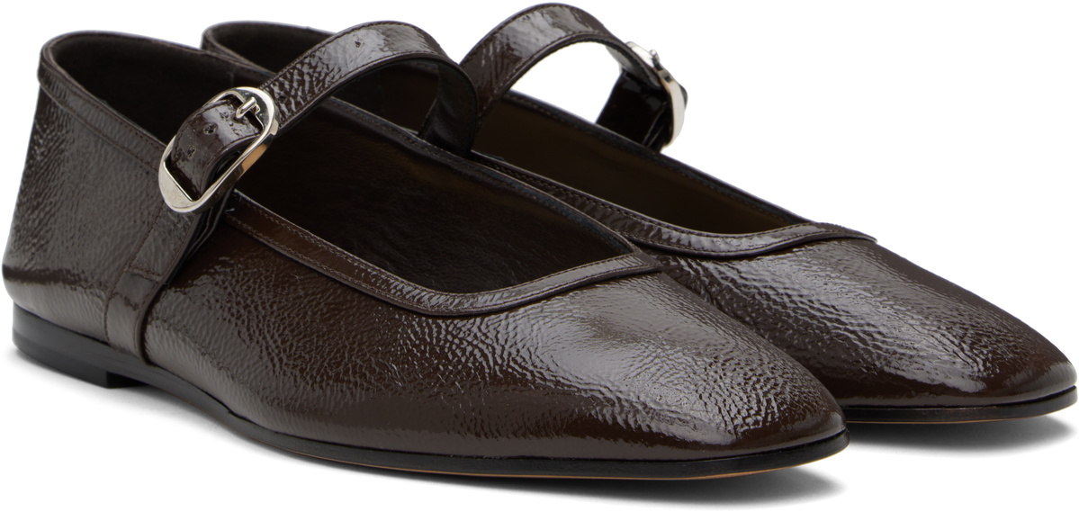 Le Monde Beryl Brown Ballet Mary Jane Ballerina Flats Le Monde Beryl