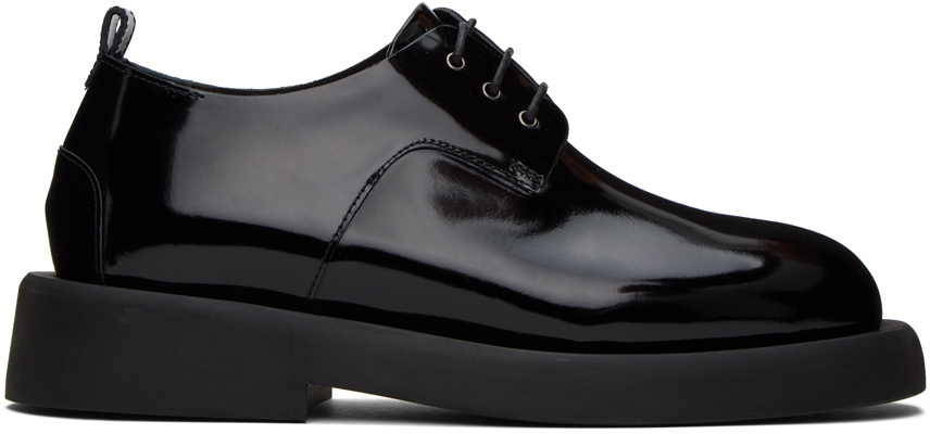 Marsèll Gomello Leather Derby Shoes Gomello Boots — Black – La Garçonne main image 4
