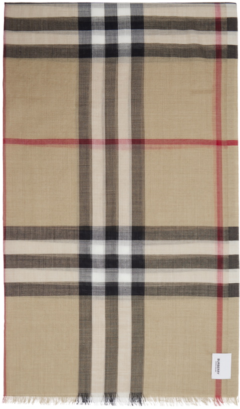 Photo: Burberry Beige Check Scarf