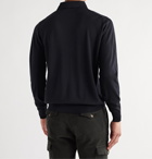THOM SWEENEY - Super 120s Merino Wool Polo Shirt - Blue