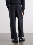 A.PRESSE - Straight-Leg Cotton-Jersey Sweatpants - Black