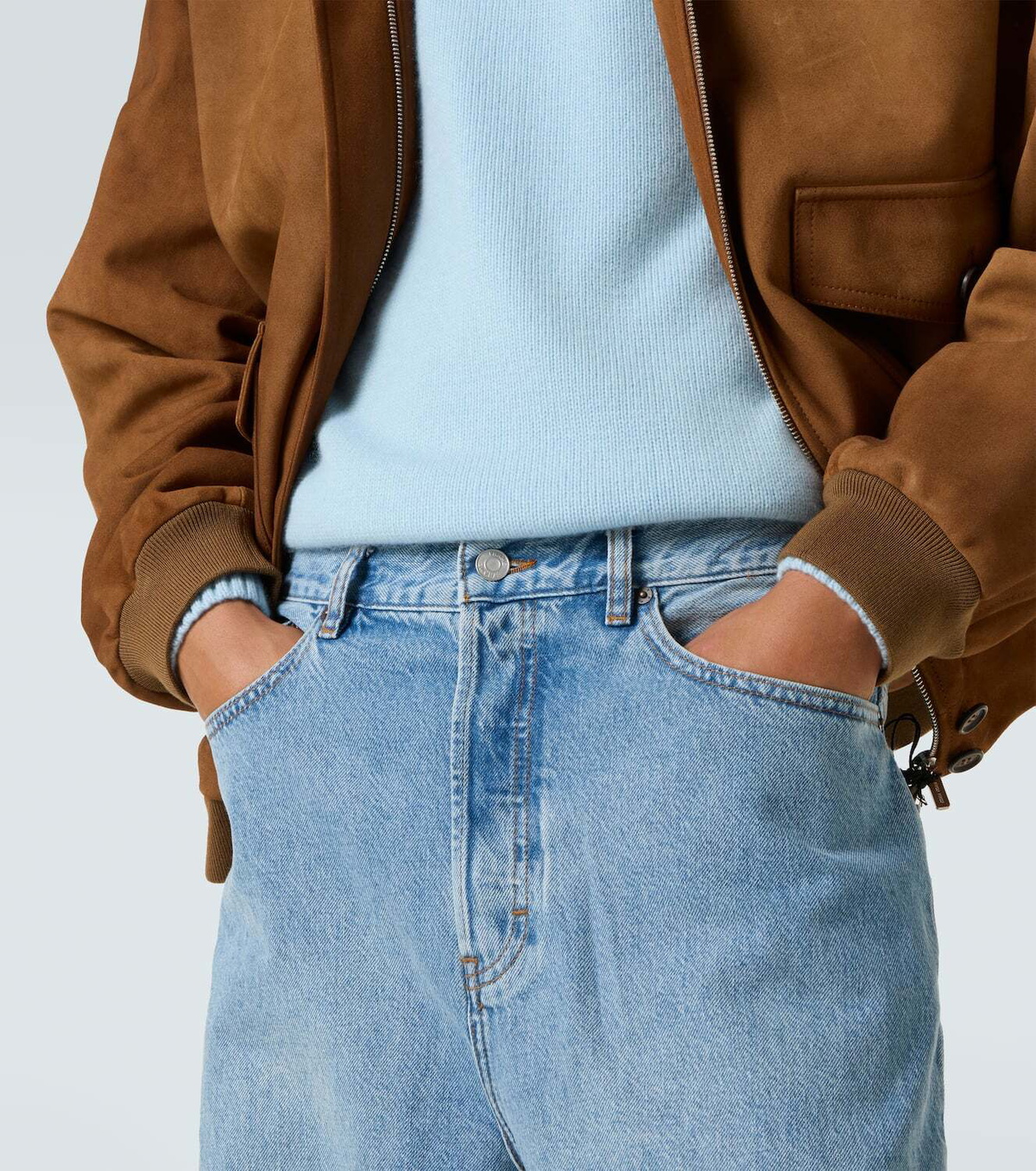 Frame The Baggy high-rise wide-leg jeans