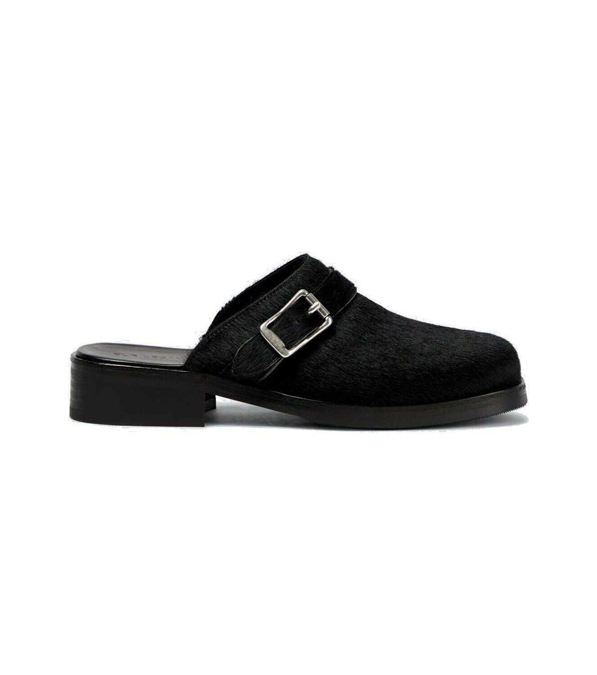 Our Legacy Black & Silver Cab Slippers Our Legacy