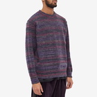 Anonymous Ism Men's Splash Crew Neck Knit in Charcoal