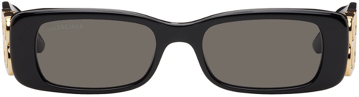 Photo: Balenciaga Black Dynasty Rectangle Sunglasses