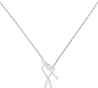 AMI Paris Silver ADC Chain Necklace