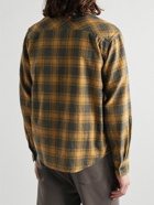 Remi Relief - Checked Cotton-Flannel Shirt - Yellow