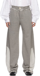 Edward Cuming Gray Raw Edge Lounge Pants