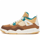 Air Jordan 4 Retro SNSL BP Sneakers in Cacao Wow/Geode Teal